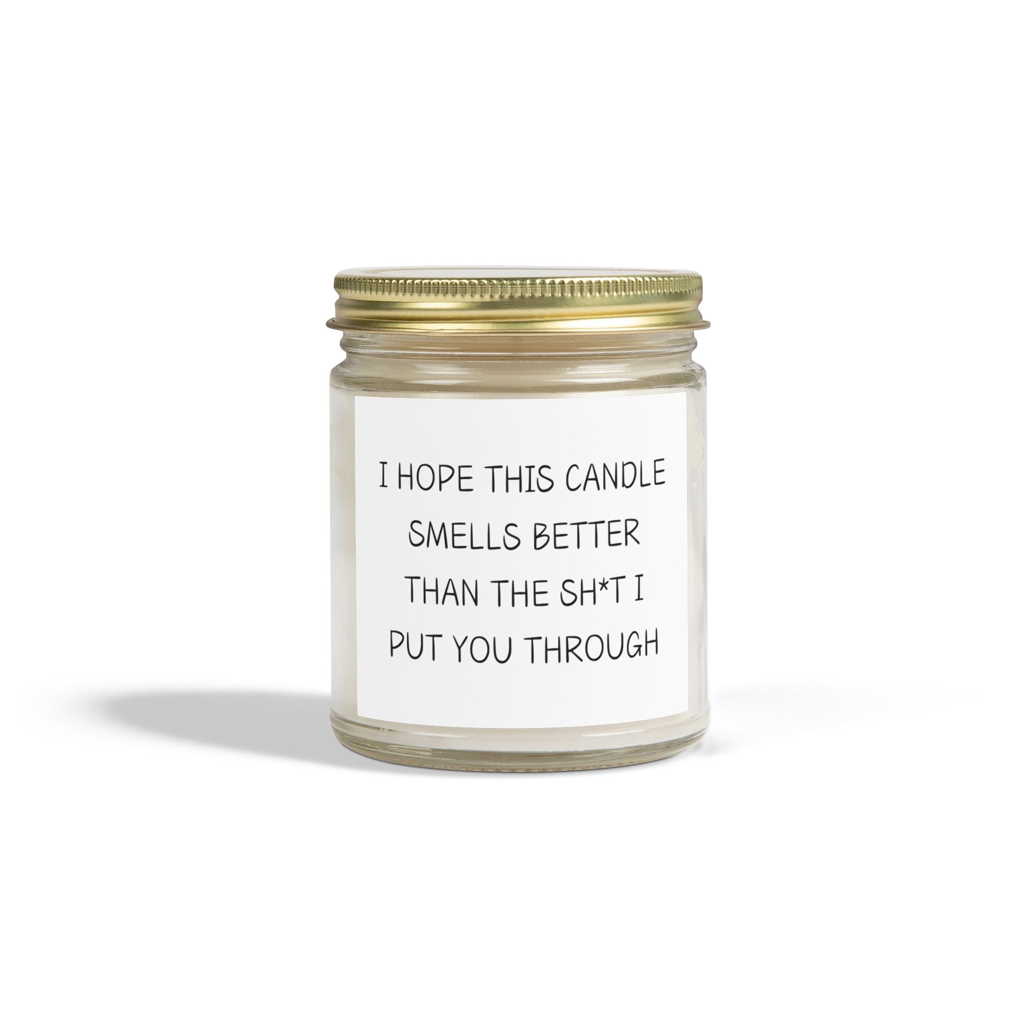 Apology Gift For Her - Scented Coconut Apricot Candles (4oz, 9oz)