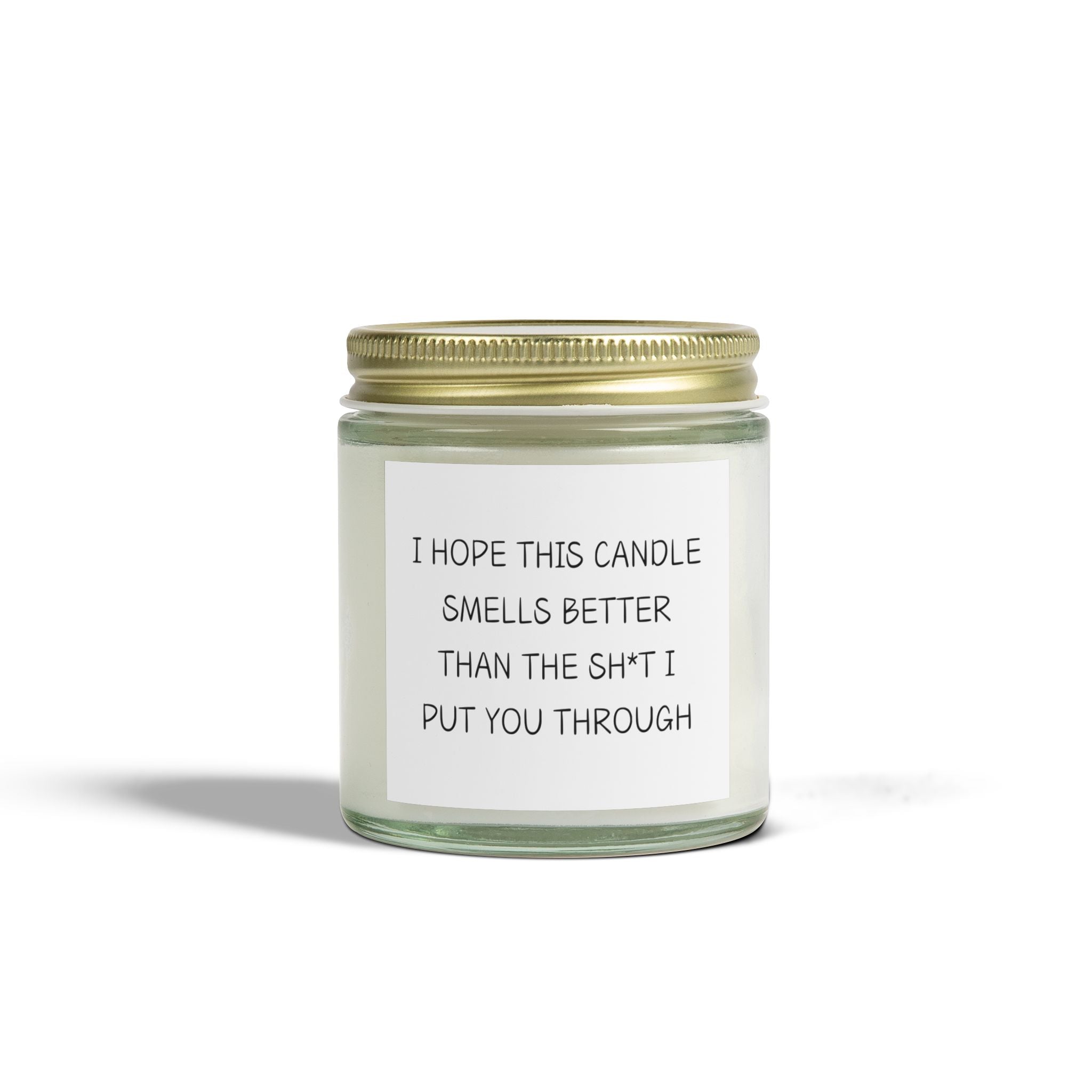 Apology Gift For Her - Scented Coconut Apricot Candles (4oz, 9oz)