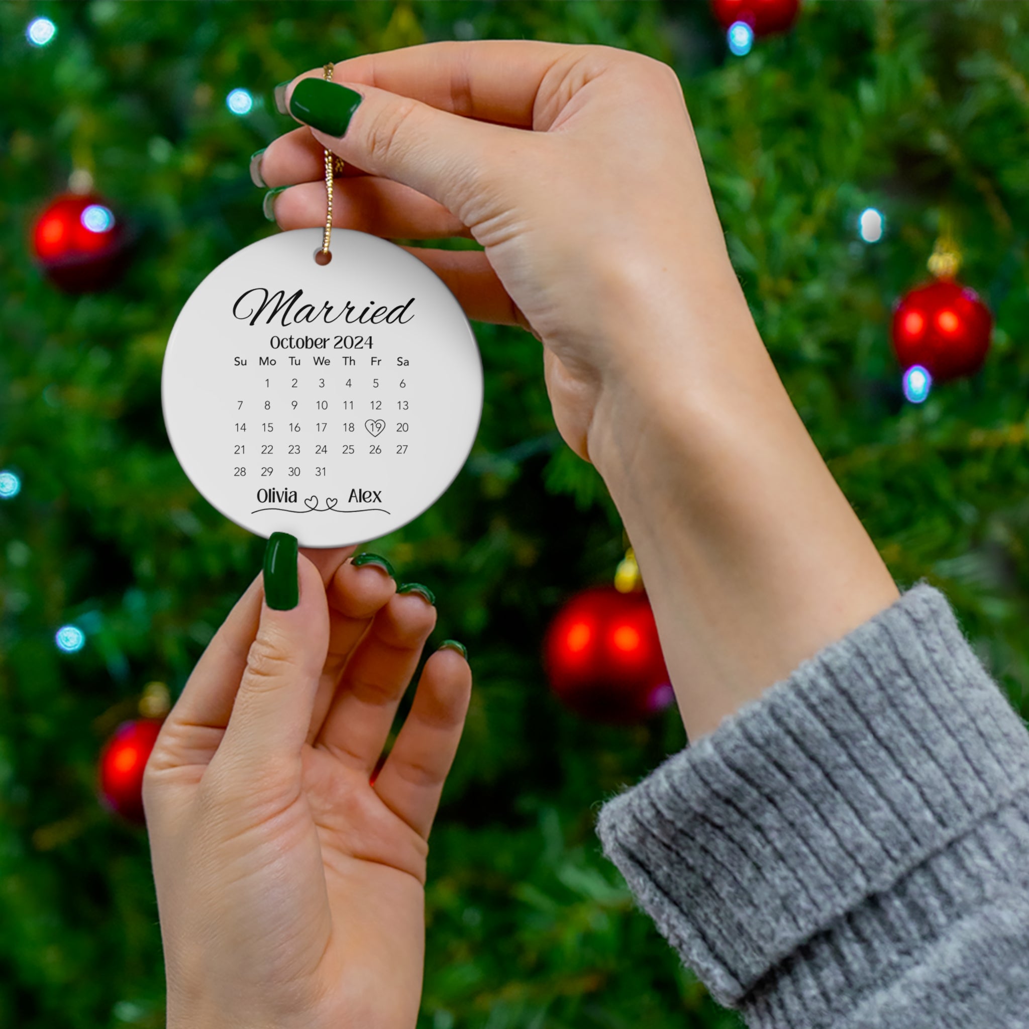 Personalized Calendar Ornament (Made in the USA)