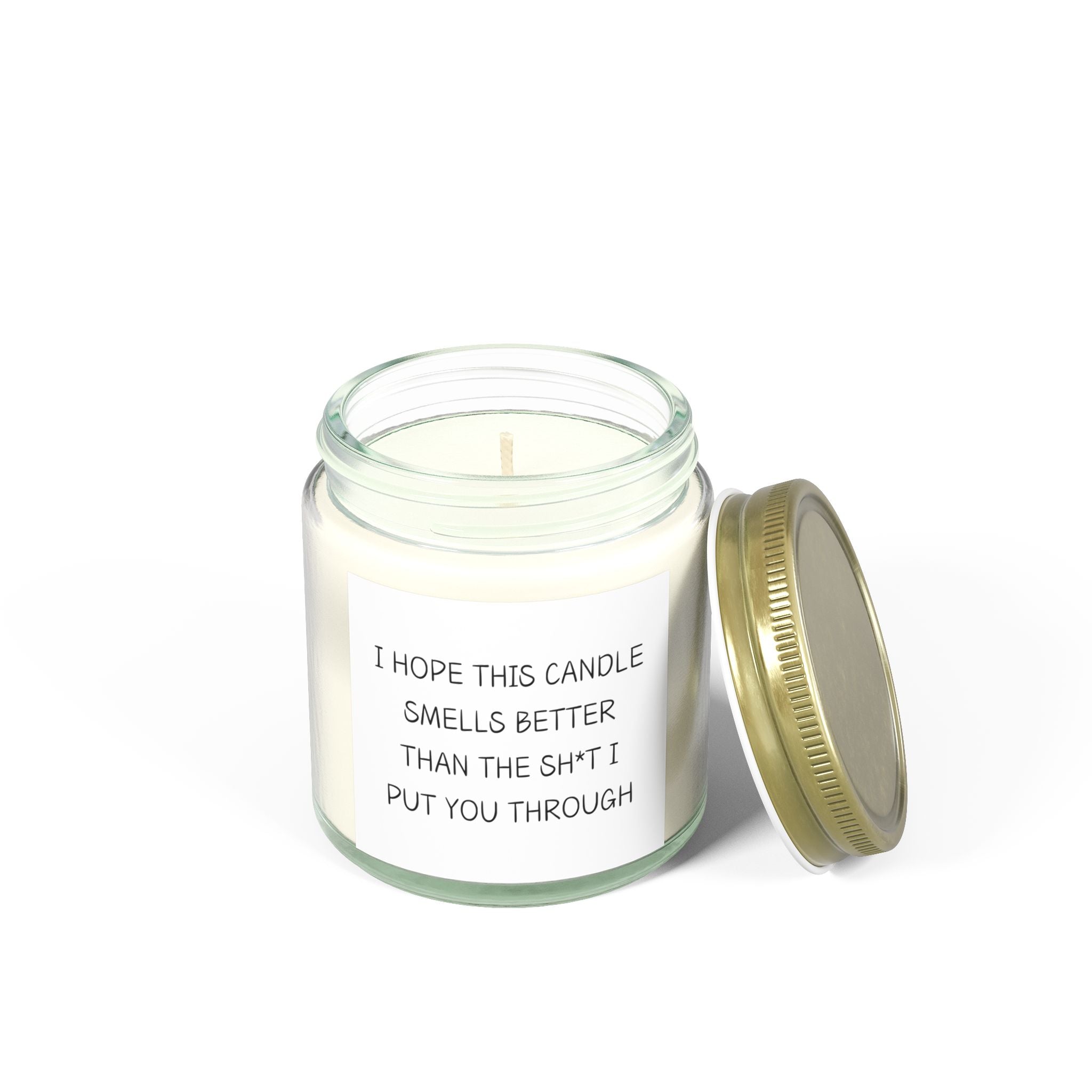 Apology Gift For Her - Scented Coconut Apricot Candles (4oz, 9oz)