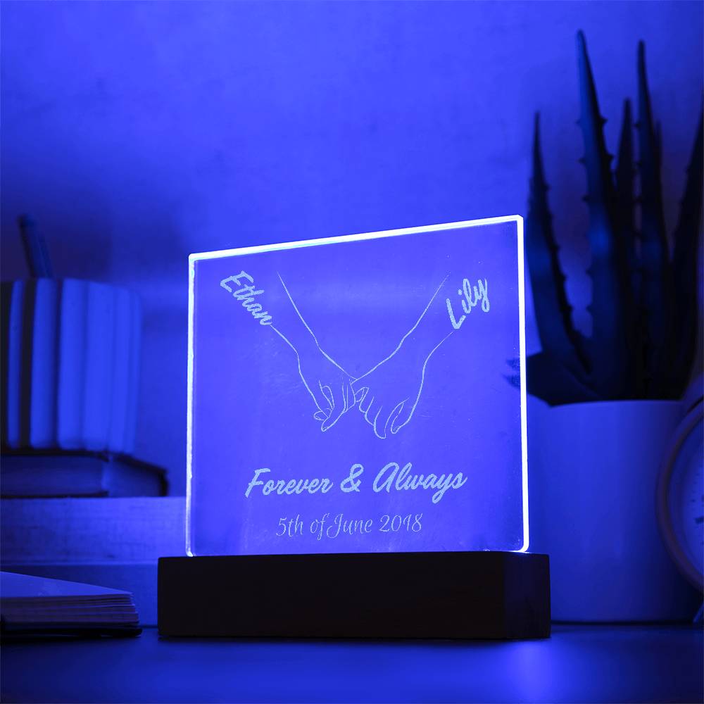 Forever & Always - Personalized  Engraved Acrylic Plaque