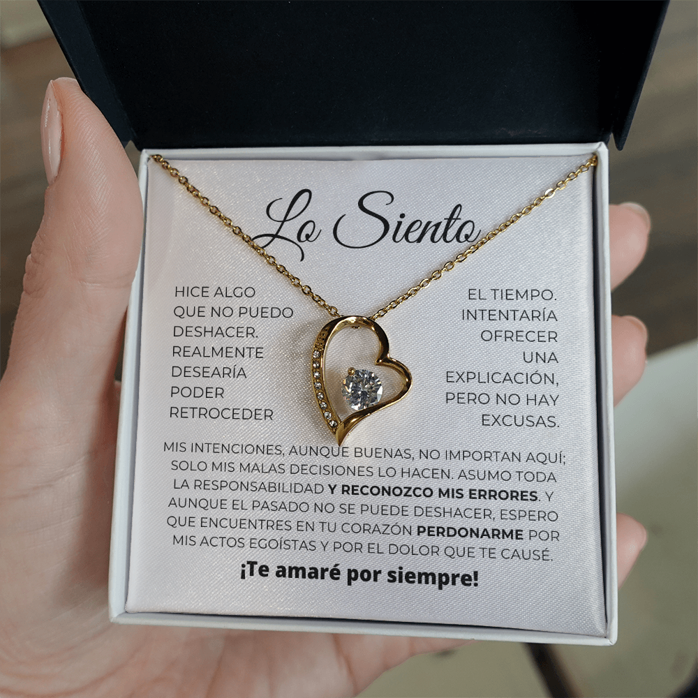 Regalo de disculpa para ella - Collar "Amor eterno"