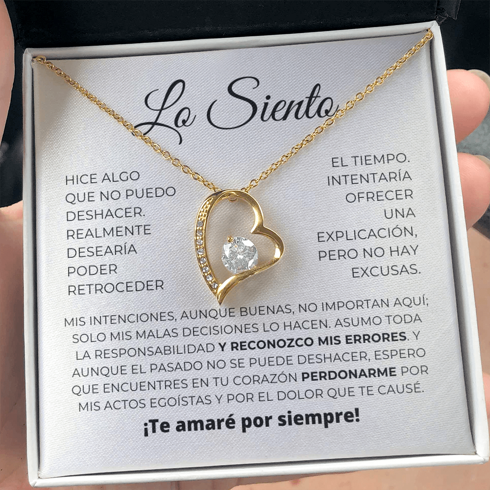 Regalo de disculpa para ella - Collar "Amor eterno"