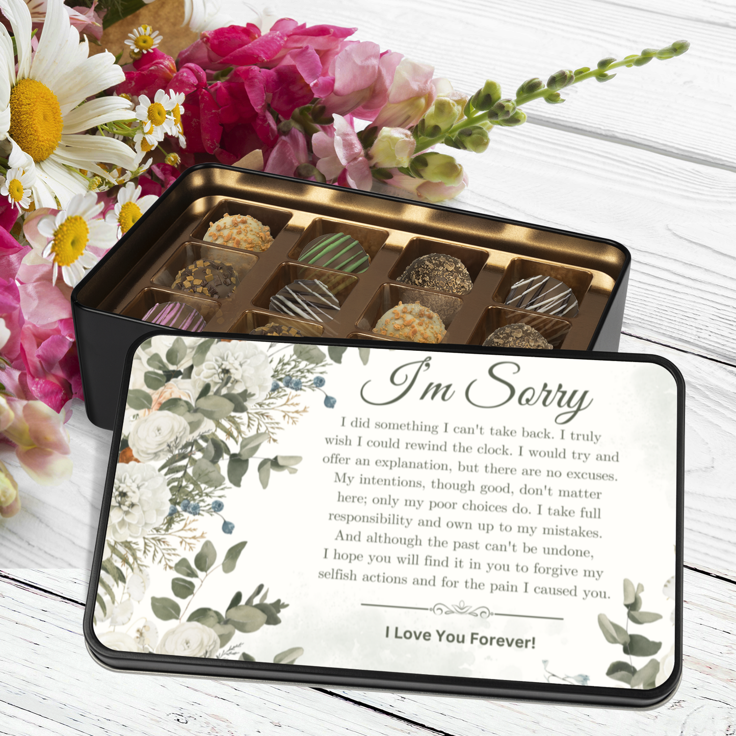 Apology Gift For Her - Keepsake Tin Of Chocolates