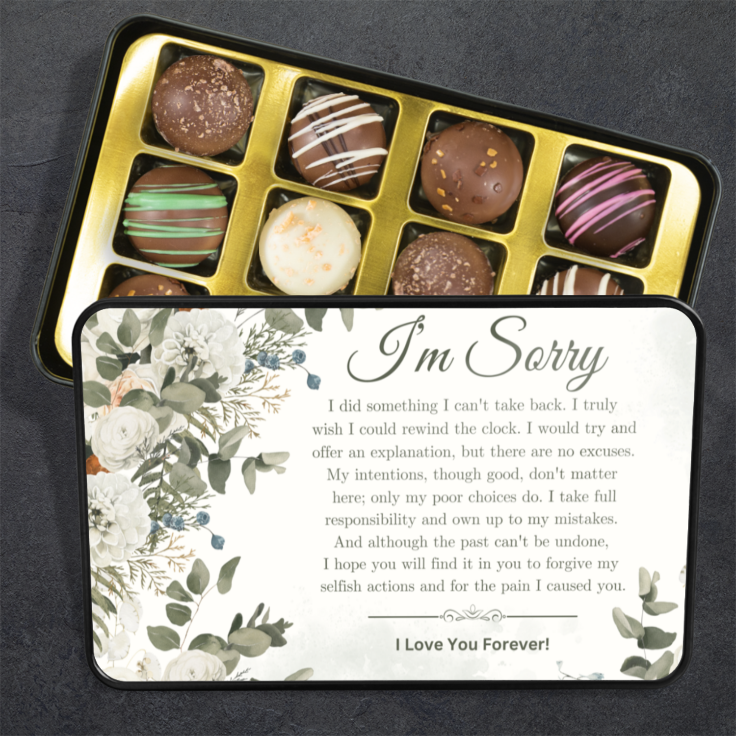 Apology Gift For Her - Keepsake Tin Of Chocolates