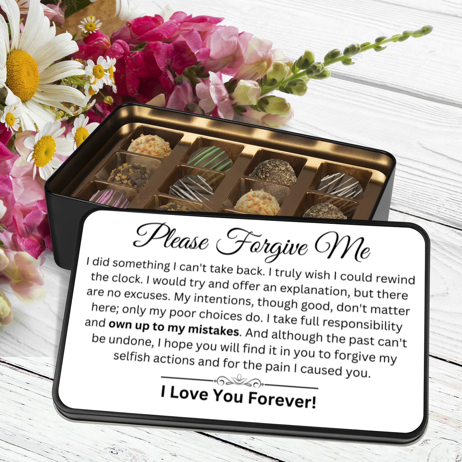 Apology Gift For Her - Keepsake Tin Of Chocolates