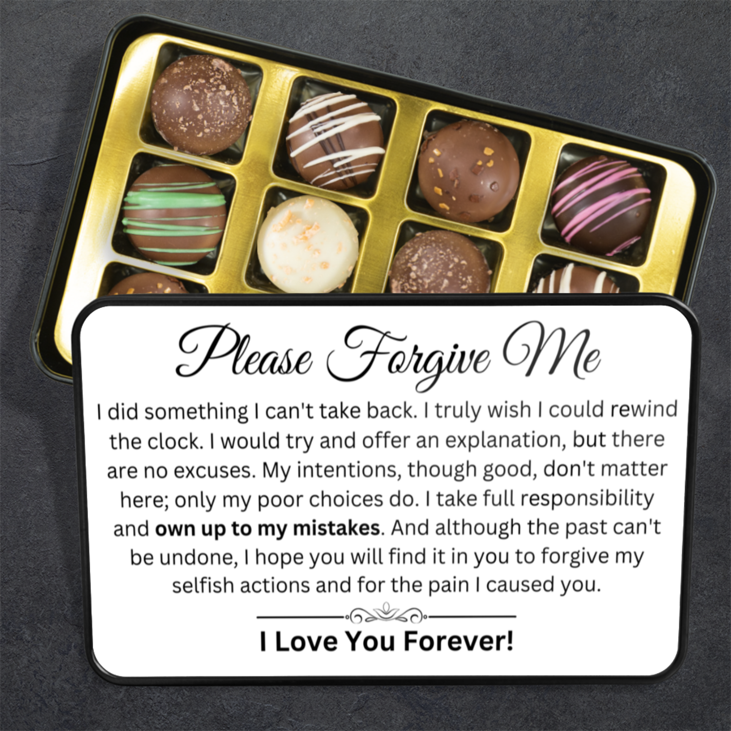 Apology Gift For Her - Keepsake Tin Of Chocolates